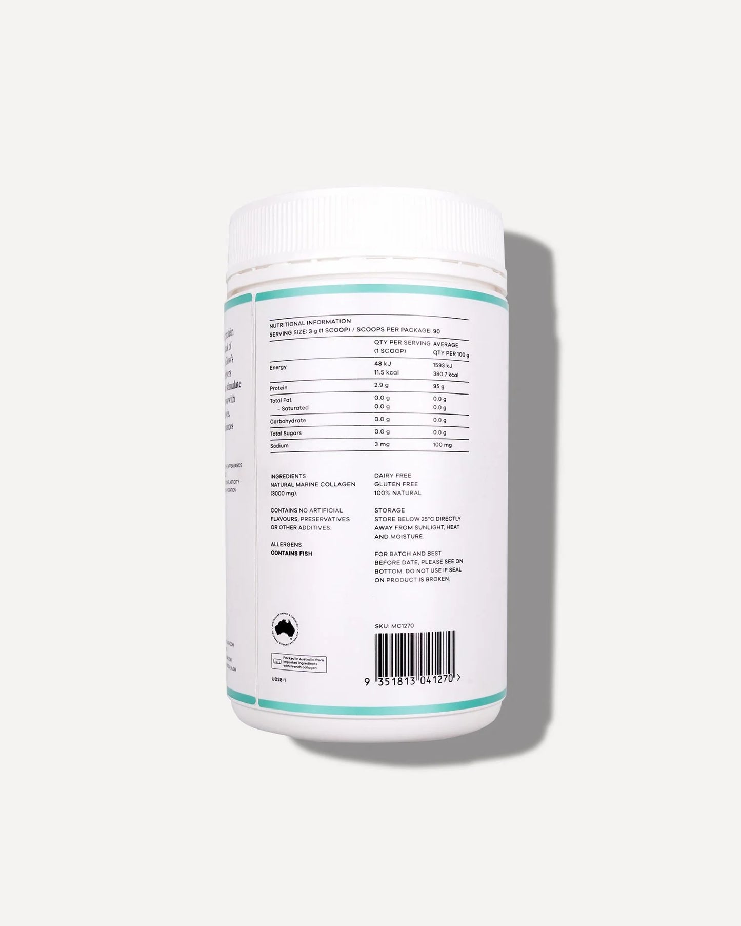 Natural Marine Collagen Powder 270g Original